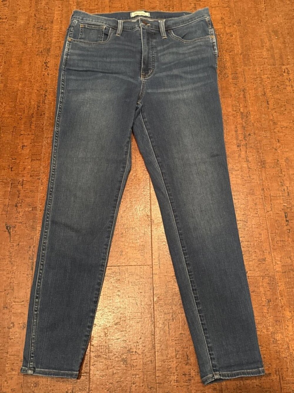 Madewell Women’s 31 High Rise 10” Road tripper Skinny Jeans Blue Stretch Denim